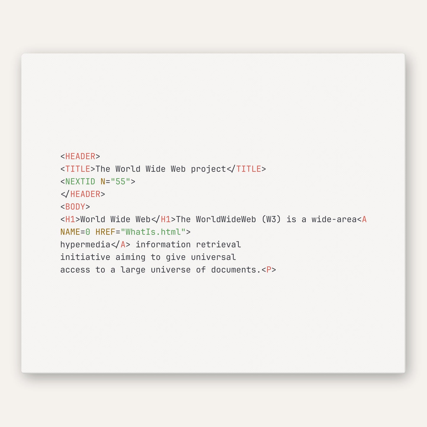 CERN First Web Page