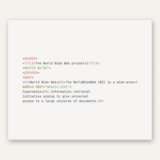 CERN First Web Page