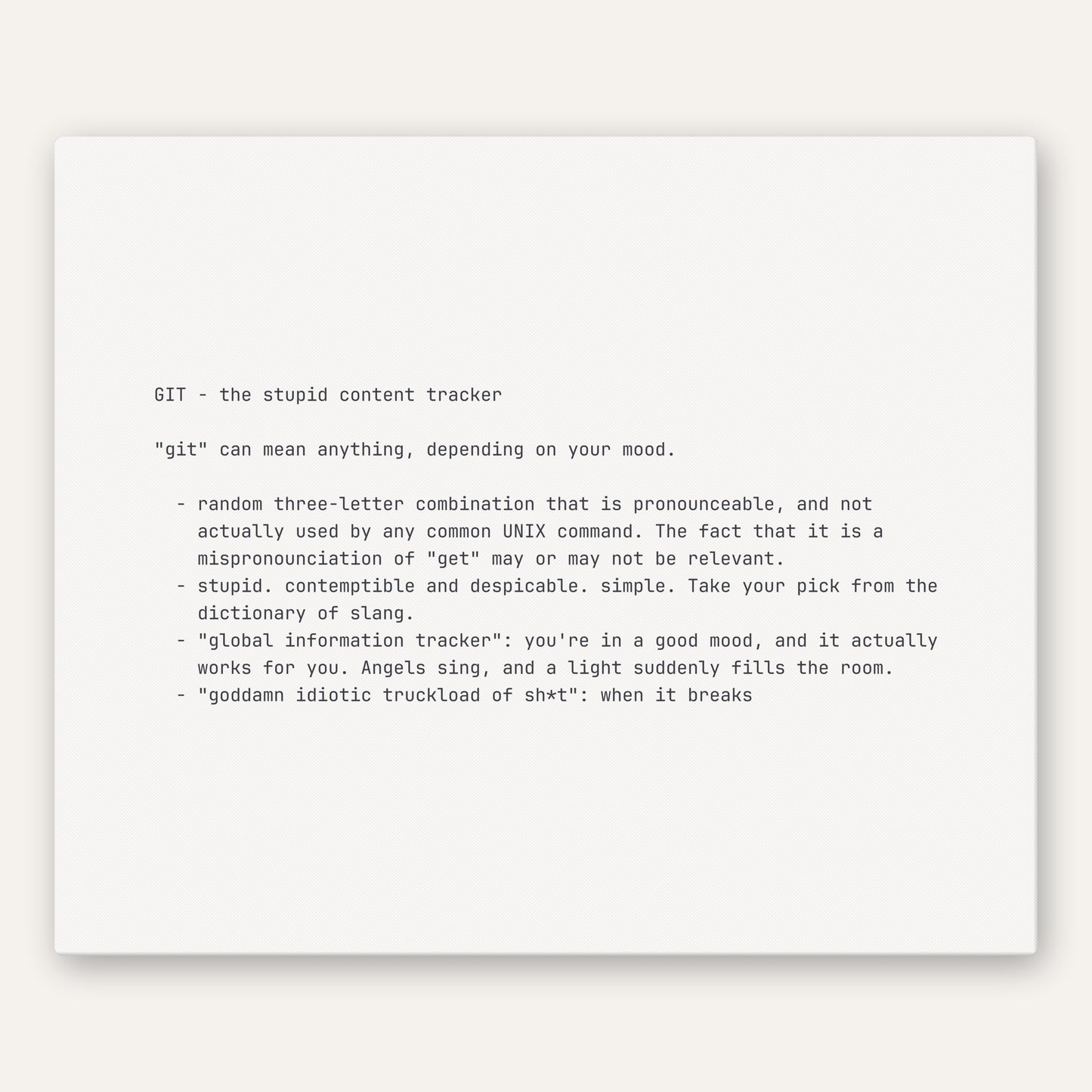 Git README